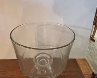 Large Clear Glass Trifle Bowl