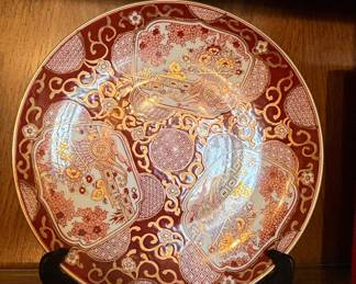 Hand Painted "Gold Imari" Porcelain Plate
