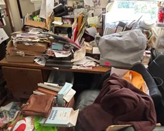 Desk Clutter and Office Supplies