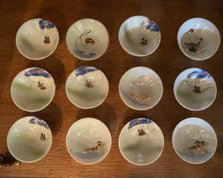 Akashi "Mother Of Frank" Set of 12 Sake Cups