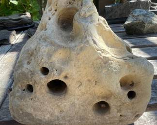 Natural Hag Stone Sculpture