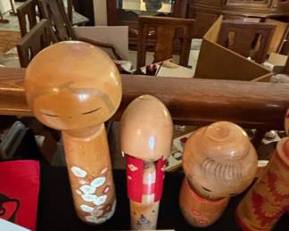 Vintage Barbie and Friends Dolls and Kokeshi Dolls