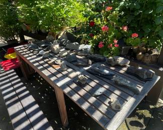 Assorted Decorative Stones and Sculptures