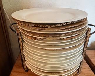 White Ceramic Dinner Plates