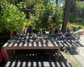 Assorted Decorative Stones and Sculptures