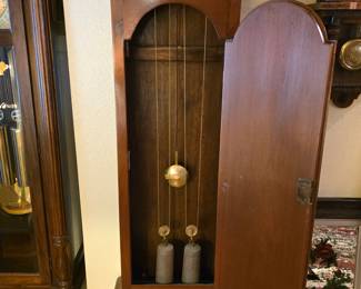18th century long case grandfather clock from London, beautifully restored
