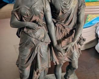 Antique Greek Spelter Statue