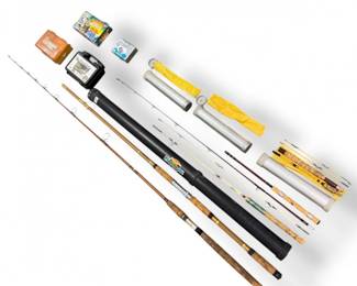 46 FishingRodTackleCollectionwCasesAccessories