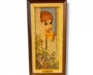 109 MCMLeftOutbyMikiBigEyeWallArtSignedFramedPrint