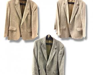 112 3xIrishMensTweedBlazersMageeJohnMolloyPadraicOMaille