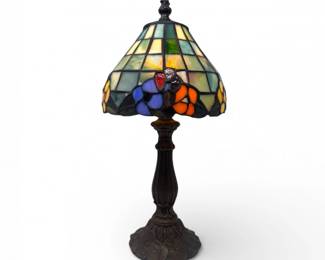 26 MiniTiffanyStyleStainedGlassTableLampFloralShade