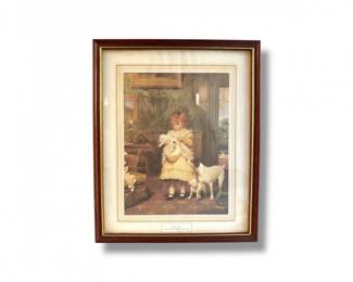 146 CharlesBurtonBarberPuppyLoveFramedPrint