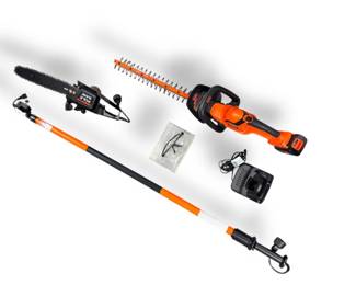 21 RemingtonPoleSawWizardSetBlackDeckerHedgeTrimmerwCharger