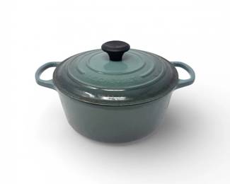 34 LeCreusetNo24EnameledCastIronDutchOvenOceanTeal