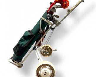 44 GolfPushCartNorthStarBagMixedClubs