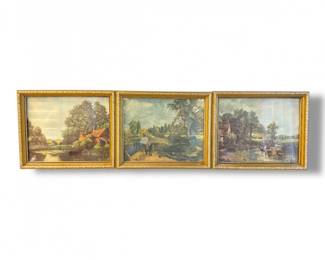 134 FramedLandscapeArtworkAfterJohnConstableVincentSelby