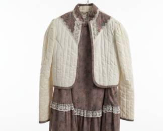Vintage Gunne Sax "Prairie Princess" Style Dress and Jacket Set