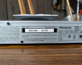 Panasonic DVD-S35 Progressive Scan DVD Player