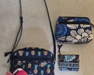 Vera Bradley "Pineapple Paradise" & "Blue Birdie" Collection Set