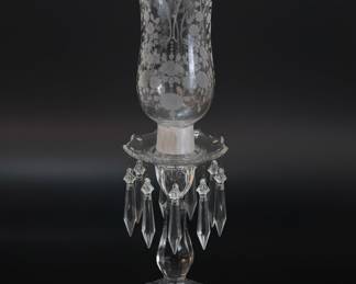 Cambridge Glass Rose Point Candlestick