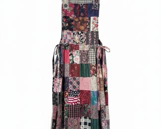 Vintage Patchwork Maxi Dress