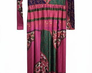 Vemnon Fashions Inc. Psychedelic Maxi Dress