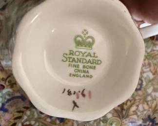 Royal Standard Fine Bone China Tea Cup and Saucer