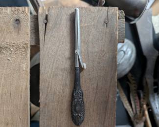 Antique Hair Curler with Ornate Handle