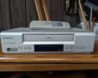 Magnavox MVR650MG/17 VHS Hi-Fi Stereo VCR with Remote