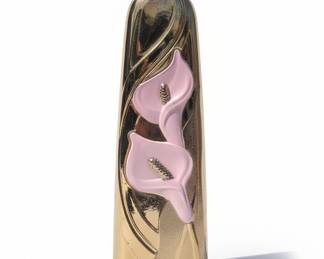 Tarnish-Resistant Decorative Vase with Calla Lilies