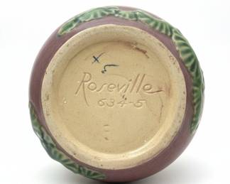 Roseville Pottery White Rose Jardiniere