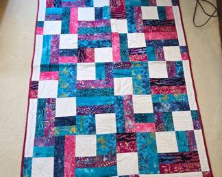Handmade Batik Fabric Quilt
