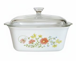CorningWare "Wildflower" Pattern Casserole Dish with Lid