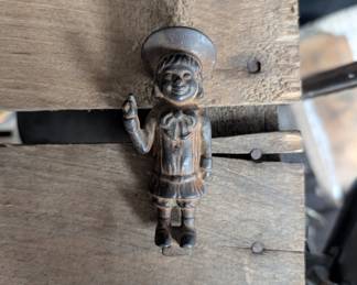 Cast Iron Boy Figurine