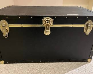Black Seward Storage Trunk Metal Hardware Locking Latches