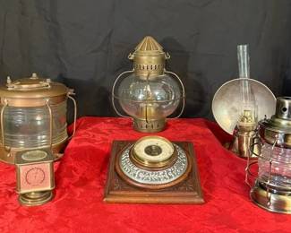 Vintage Maritime Lanterns Nautical Decor Collection