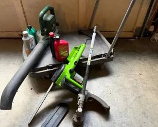 Lawn Garden Power Tools with Roll Cart