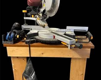 Chicago Electric 12 Double Bevel Sliding Compound Miter with Laser Guide