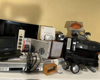 Assorted Electronics Lot Sony, Pioneer, Nikon Coolpix DVD Players