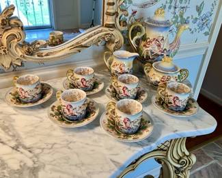 Capodemonte tea set