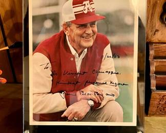 Signed Bear Bryant photo