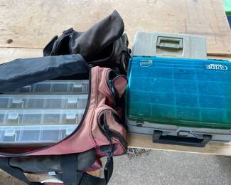 tackle boxes (empty)