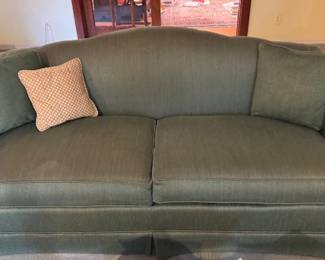 Green Formal 2 Cushion Couch/Sofa