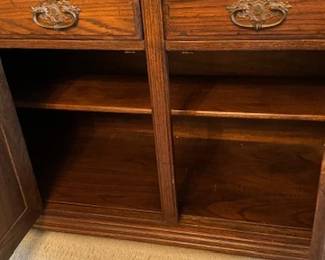 Ethan Allen Jacobean Charter China Cabinest