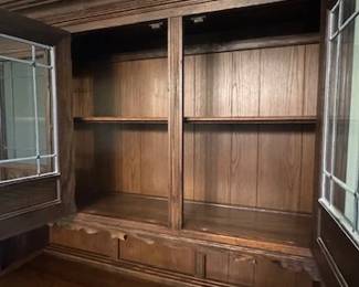 Ethan Allen Jacobean China Hutch