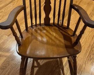 Short Vintage/Antique Wood Rocking Chair
