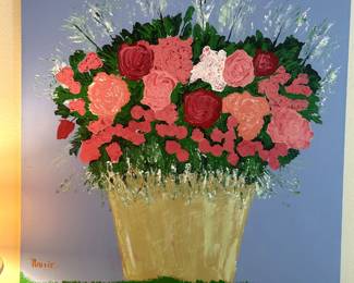 Painting Floral 36x36 $115