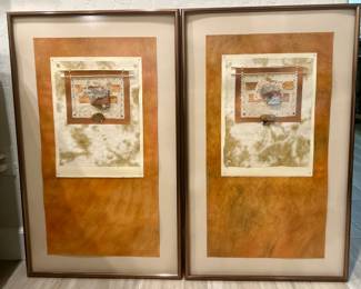 Mixed Media Pair of Prints $145