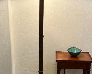 Floor Lamp with Scroll Footed Style  Linen Shade $50