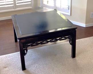 Wood  & Slate Inset Table $195